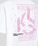 Жіноча футболка Karl Lagerfeld Jeans біла розмір L (338948) - зображення 3