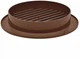 Решетка круглая с сеткой AIRROXY AOzSb 70 Brown (02-209) - изображение 2