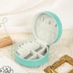 Шкатулка Casegrace SP-1257 Turquoise для украшений и ювелирных изделий портативная круглая 11*11*5 см - изображение 3