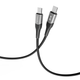 USB Кабель Ridea RC-US42 UltraStrong 60W 3A Type-C to Type-C 1.2m, Black - зображення 1