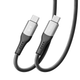USB Кабель Ridea RC-US42 UltraStrong 60W 3A Type-C to Type-C 1.2m, Black - зображення 5