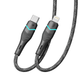 Data-Кабель Ridea RC-RL15 RGB Light Type-C to Lightning 30W 1.2m, Black - изображение 4