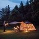 Намет з навісом Naturehike Village CNK2300ZP022, великий, коричневий - зображення 4