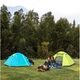 Трехместная надувная палатка Naturehike P-Series NH18Z033-P 210T/65D, голубой - изображение 8