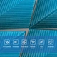 Панель стеновая 3D 700х700х4мм Ромбы синие - изображение 4