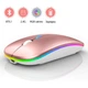 Бездротова миша Bluetooth, що перезаряджається з RGB підсвічуванням 2,4 ГГц Rose Gold - зображення 3