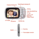 Видеоняня Baby Monitor VB603 3.2 Original JKR с датчиком звука, ночное видение + термометр, радионяня, няня - изображение 2