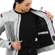 Мотокуртка текстильная женскаяя SCOYCO JK158W XL серый-фиолетовый - изображение 13