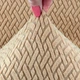 Чохол для стілеця універсальний трикотажний Love You Corn Fleece бежевий (83144) - зображення 3