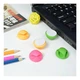 Клипсы - держатели кабельные Cable clips MULTI-PURPOSE HK-912 на липучке двойные цветные 6 шт - изображение 7