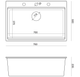 Кухонна мийка Quadron Marc Чорна з сифоном Push-2-Open + дозатор (HQM7650U7_PVDC1) - зображення 3