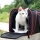 Сумка переноска для кошек и собак CosmoPet CP-05 78x47x29 см Черный/красный - изображение 7