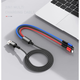 Кабель для зарядки телефонов Awei CL 971 3в1 USB to Type-C Lightning MicroUSB 2.4A - изображение 3