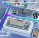 Беспроводная механическая игровая клавиатура с Hot-Swap AULA F75 White-Green - изображение 2