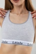 Комплект: топ та трусики для спорту Leinle 48(XL) Світло-сірий меланж (98297) - зображення 3
