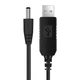Кабель USB to DC для роутера від повербанка з перетворювачем на 12V, DC 2.1x5.5mm, USB 5V->12V, 1м з 5в на 12в Black - зображення 4