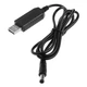 Кабель живлення USB to DC для роутера з 5 на 12 В від павербанка USB-DC, шнур для вай фай роутера, з USB в роутер з 5V - 12V 12 Вольт DC 5.5x2.1mm Black - зображення 5