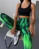 Лосины для фитнеса Whatiwear з эффектом пуш-ап градиент размер L (1380-green-L) - изображение 9