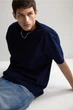 Футболка H&M Loose Fit XS темно-синій 0608945107 - зображення 4