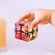 Игрушка антистресс Бесконечный кубик Радуга 7,3x3,6x1,8см, Красно-синий - изображение 2