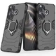 Чехол с подставкой Deexe Hybrid Case для Xiaomi Poco F6 - Black - изображение 1