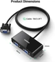 Конвертор сигналу UGREEN VGA to 2xVGA Splitter with Micro-USB Port for Power Supply 1m Black (20918) - зображення 6