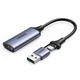 Конвертер сигнала UGREEN CM489 USB/USB-C to HDMI Gray (40189) - изображение 1