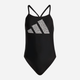 Купальник суцільний жіночий adidas 3 Bars Pr Suit HR4368 40 Чорний (4066752700199) - зображення 6