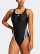 Strój kąpielowy jednoczęściowy damski sportowy adidas 3S Swimsuit IB5986 32 Czarny (4066752902197) - obraz 1