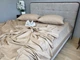 Постельное белье с резинкой BEIGE TONE, сатин страйп LUX Семейный размер, наволочки 70/70 - изображение 2