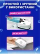Диспенсер дозатор для моющего средства нажимной с губкой подставка под губку кухонный органайзер для мытья посуды, белый - изображение 5