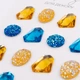 Стрази SANTI самоклеючі Diamonds сині жовті 16 шт (743022) - изображение 2