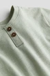 Футболка с пуговицами светло-зеленая H&M 92см (400097066) - изображение 2