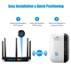 Беспроводной репитер, усилитель сигнала Wi-Fi 300 Мбит/с 2.4G, Black (7 индикаторов) - изображение 3