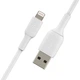 Кабель Belkin USB-A - Lightning PVC Cable 1 m White (CAA001BT1MWH) - зображення 2