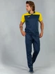 Поло длинное мужское Joma HOBBY II 101371.339 L Темно-синее/Желтое (9998459845116) - изображение 3