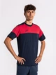 Футболка спортивная длинная мужская Joma Crew V 103296.336 S Темно-синий/Красный (8445757349835) - изображение 1