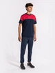 Футболка спортивная длинная мужская Joma Crew V 103296.336 S Темно-синий/Красный (8445757349835) - изображение 3