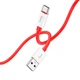 Кабель HOCO Type-C Magic silicone charging data cable X87 1 метр червоний - зображення 4