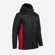 Куртка демисезонная с капюшоном мужская Joma URBAN V 103798.106 M Черная с красным (8445954683404) - изображение 3