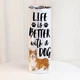 Термочашка с принтом Life is better with a dog 650 мл - изображение 1