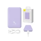 Портативна Батарея Baseus Magnetic Mini 20W 20000mAh (With cable Type-C to Type-C 20V/3A 0.3m) Purple - изображение 3