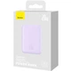 Портативна Батарея Baseus Magnetic Mini 20W 20000mAh (With cable Type-C to Type-C 20V/3A 0.3m) Purple - изображение 6