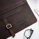 Именная кожаная папка для документов на подарок, Dark Brown, WoodPresent - изображение 2