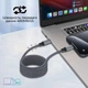 Кабель Promate Springy USB-C to USB-C 60W Power Delivery 1.2 м Grey (springy.grey) - изображение 3