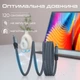 Кабель Promate Springy USB-C to USB-C 60W Power Delivery 1.2 м Grey (springy.grey) - изображение 7