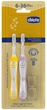 Набор зубных щеток Chicco First Milk Teeth для первых зубов 6-36 мес 2 шт (12082.00) (8058664174706) - изображение 1