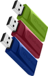 Набір флеш пам'яті Verbatim Store Go Slider 16GB USB 2.0 3 шт Red/Blue/Green (0023942493266) - зображення 1