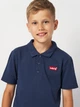 Детское поло для мальчика Levi's LVB Back Neck Tape Polo 9EA893-U2E-LQ 134-140 см Синий (3666643006082) - изображение 4
