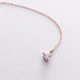 Золотое колье - галстук "Карта Украины" (куб. цирконий Swarovski в форме сердца) ﻿ 4050 Онікс - изображение 7